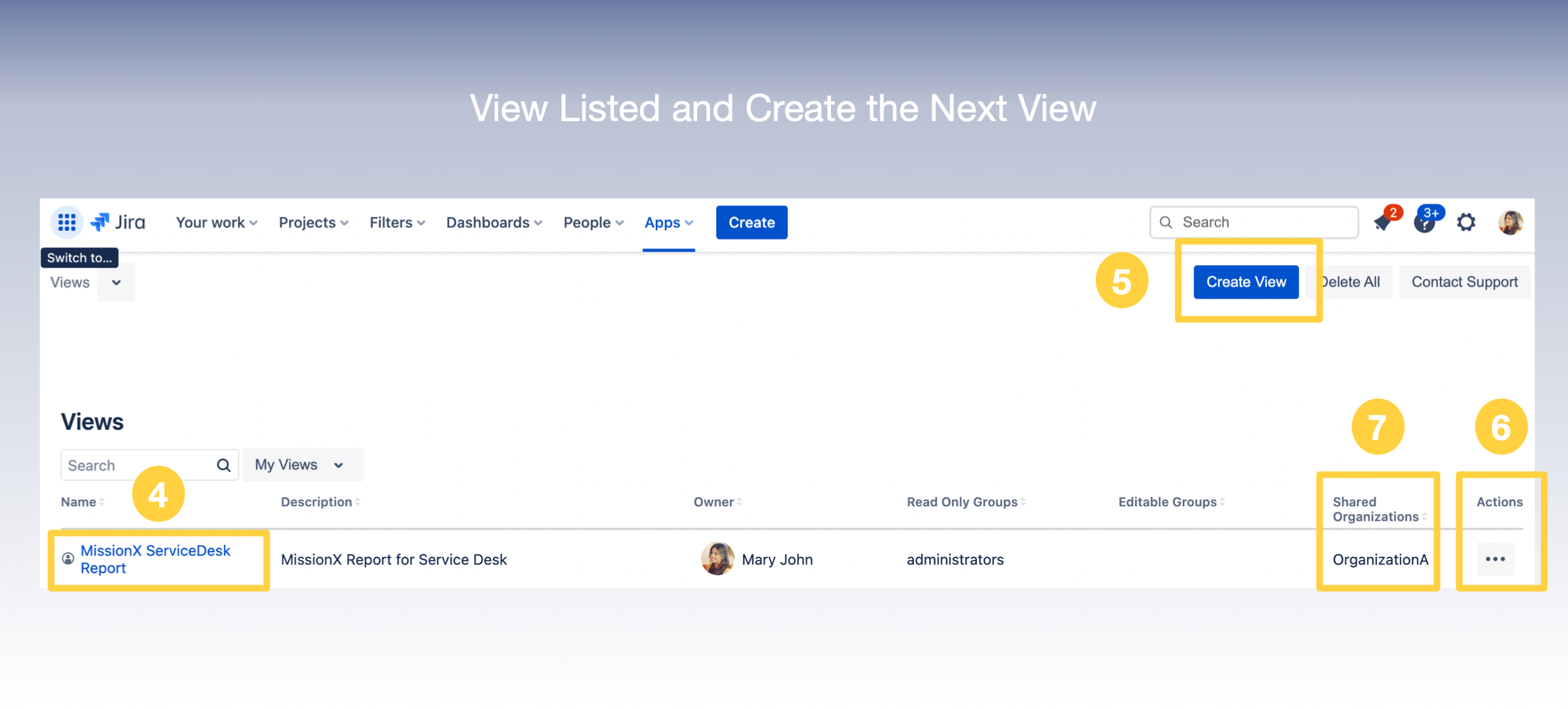 Listed View and Create Next View.png
