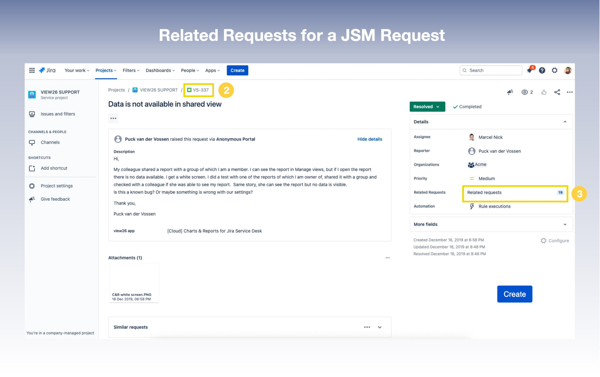 Related Requests for a JSM Request.png